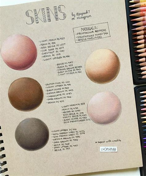 Pin By Kat On Color Pencil Skin Tone Colored Pencils Colors For