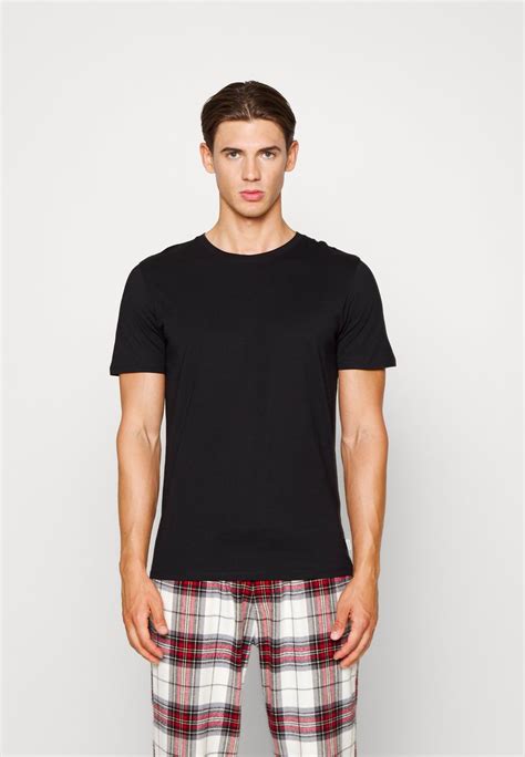 Jack And Jones Jacbasic Crew Neck Tee 7 Pack Nattøj Trøjer Blacksort