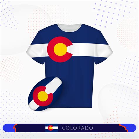 Colorado rugby jersey with rugby ball of Colorado on abstract sport background. 36349647 Vector ...