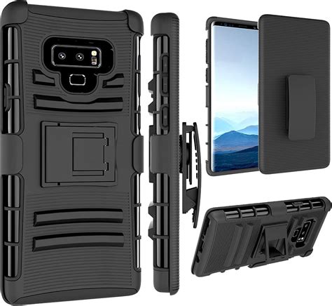 Jeylly Kickstand Case For Galaxy Note 9 Full Body With Holster Clip Heavy Duty