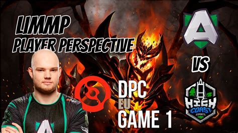 Limmp Shadow Fiend PLAYER PERSPECTIVE ALLIANCE VS HIGH COAST ESPORTS