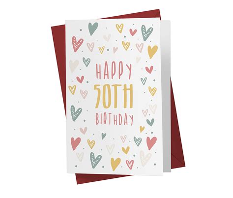 Buy 50th Birthday Card For Him Her 50th Anniversary Card For Dad Mom