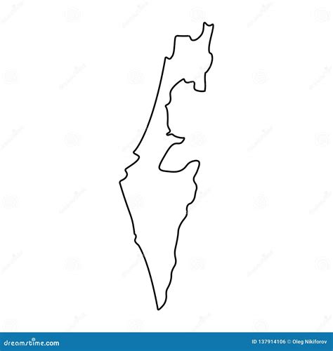 Israel - Outline Map Vector Illustration | CartoonDealer.com #190439332