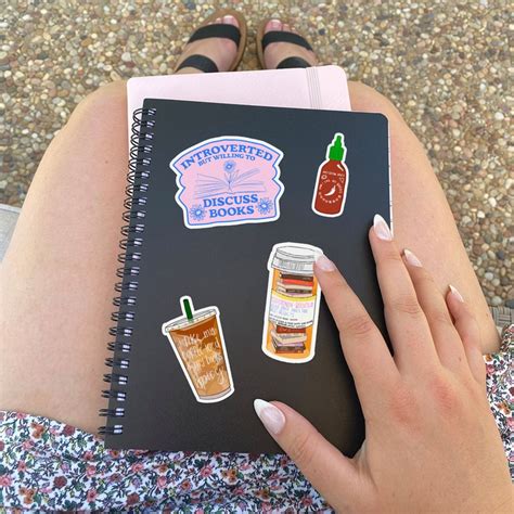 Iced Coffee And Spicy Books Sticker Bookish Merch Book Etsy