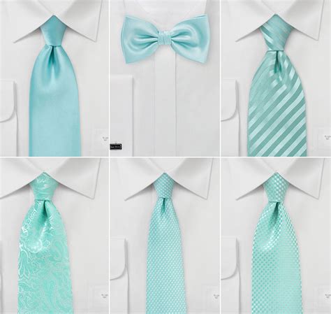 Tiffany Blue Wedding Color Inspiration Groomsmen Ties In Tiffany Blue