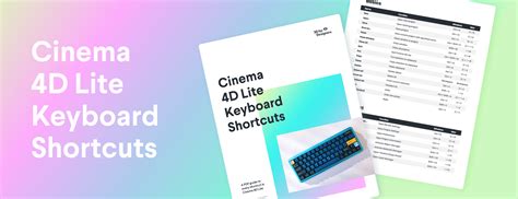 Cinema 4d Lite Keyboard Shortcuts 2025