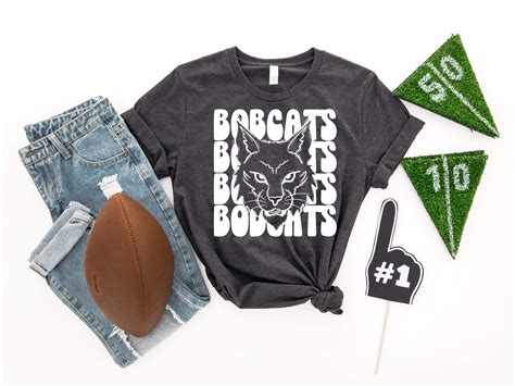 Stacked Mascots Bobcats Wht Transfer Sassy Sublimation And Screen Prints