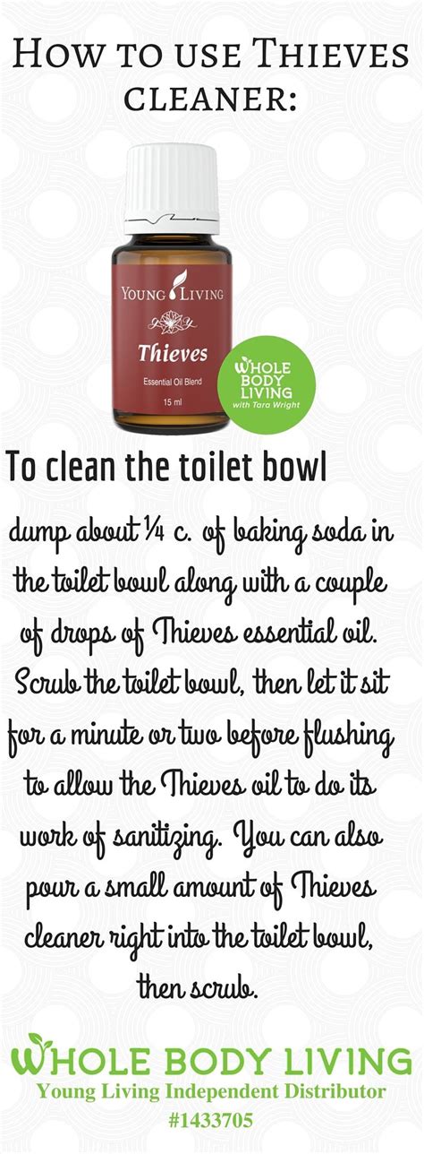 Thieves Cleaner To Clean The Toilet Bowl Essential Oils Cleaning