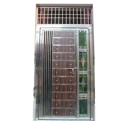 Aluminium Polished Stainless Steel Door For Home At Rs 1100 Sq Ft In