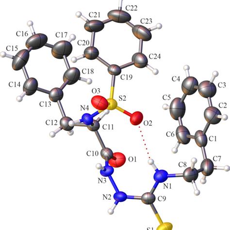 Molecular Structure Of Rbppt Displaying The Atomic Numbering Scheme