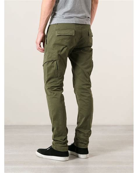 Stone Island Skinny Cargo Trousers In Green For Men Lyst