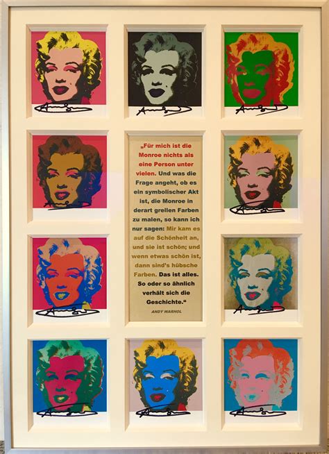 Marilyn Monroe by Andy Warhol mit Zitat Spruch | Andy warhol, Marilyn ...