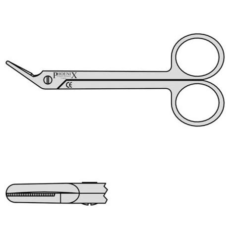 Universal Scissors For Ligature And Wire Cutting 115mm Angled Health