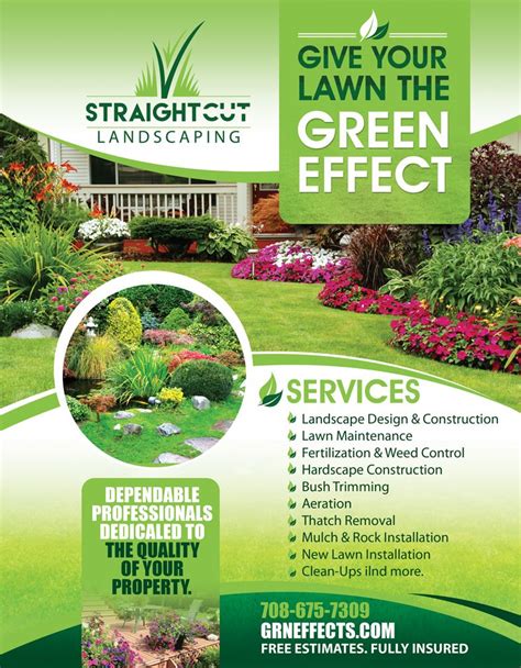 Lawn Landscaping Service Flyer Artofit