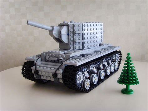 Lego KV 2 Ww2 Soviet Heavy Tank Brickshelf Cgi Bin Flickr