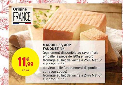 Offre Maroilles Fauquet Offert Chez Auchan Direct