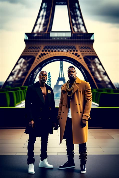 Lexica Kanye West And Jay Z Paris Infront Of Eiffel Tower