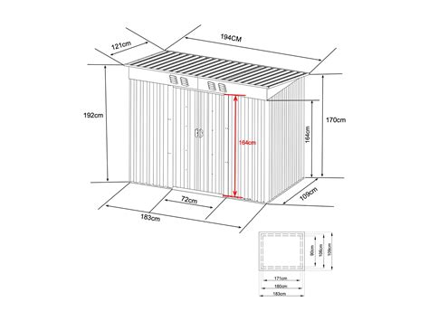 Abrigo De Jardim Metal A O Galvanizado Cinza M Manso