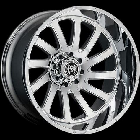 22 Inch 22x12 Hardcore Offroad HC13 Chrome Wheel Rim 6x5 5 6x139 7 44