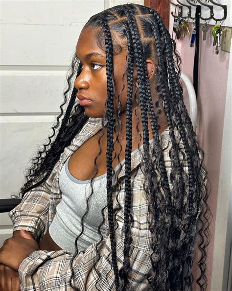 Red Jumbo Box Braids