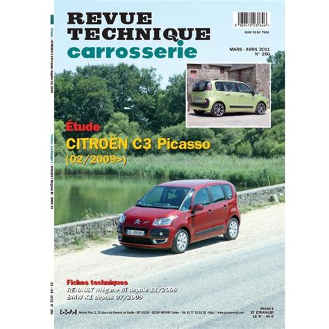 Revue Technique Carrosserie Citroen C Picasso Officiel Etai