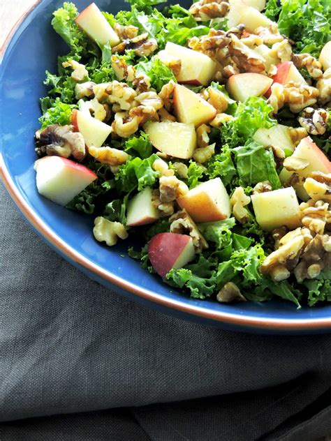 Kale Apple And Walnut Salad Fresh Fit Kitchen