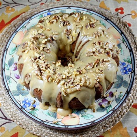 Apple Spice Bundt Cake With Caramel Frosting Sweet Pea