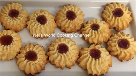 Jam Filled Butter Cookies Курабье Песочное Печенье Ромашка Ջեմով թխվածքաբլիթներ Կուրաբիե