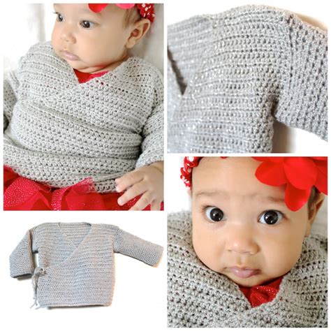 Baby Kimono Sweater Pdf Crochet Pattern By Abigailhazedesigns