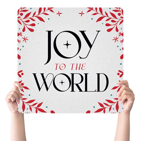 Cmu Christmas Joy To The World Handheld Sign Church Banners Outreach Marketing