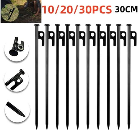 30Pcs 30cm Long Heavy Duty Gazebo Tent Pegs Commercial Grade Steel