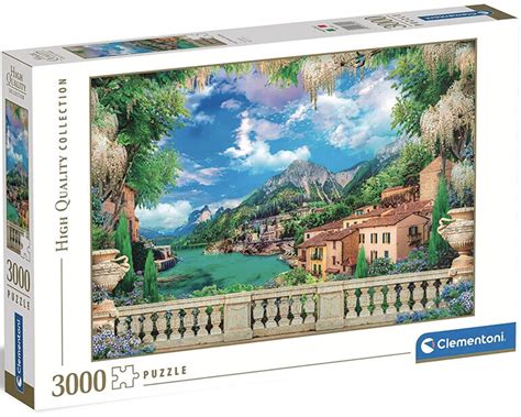 Clementoni 3000 Piece Jigsaw Puzzle Lush Terrace on Lake - PuzzlesNZ