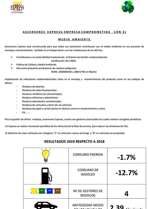 Medio Ambiente Ascensores Y Elevadores Express