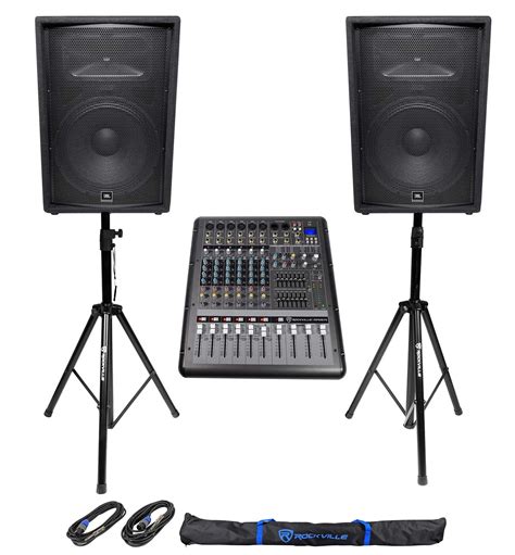 Jbl Pro Jrx W Pa Dj Speakers Powered Channel Mixer W