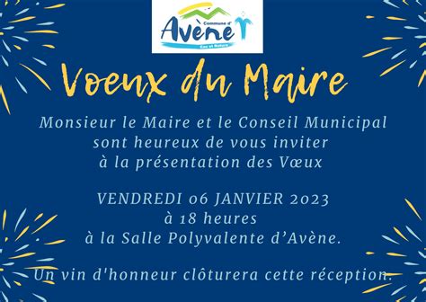 V Ux Du Maire Commune D Av Ne