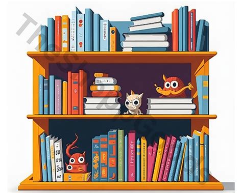 Shelf Of Books Clip Art