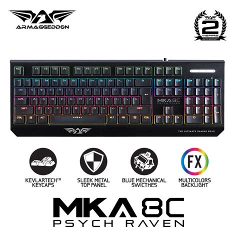 Jual Armaggeddon Mka C Mechanical Gaming Keyboard Blue Switch