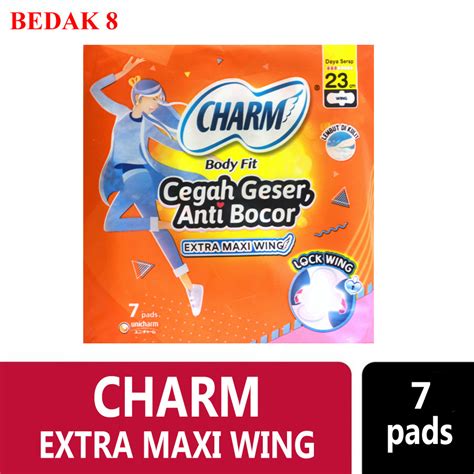 Jual Charm Pembalut Body Fit Extra Maxi Wing Cm Sayap Shopee