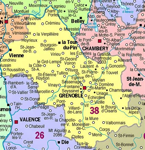 Carte Des Principales Communes De L Is Re