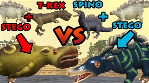 Stegorex Vs Stegono Hybrid Dino Arena S E Spore Youtube