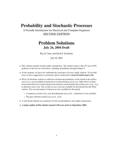 Ch01 Probability And Random Processes Probability And Stochastic