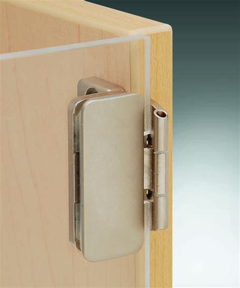 Glass Door Hinge Aximat® 230° Opening Angle Glass To Wood Inset