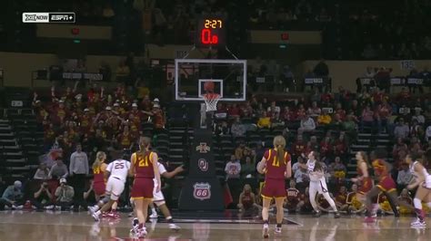 Emily Ryans Dagger 3 Seals Iowa States Win Over Oklahoma Espn Video