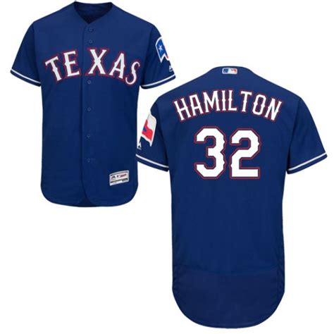 Texas Rangers Josh Hamilton Official Royal Authentic Youth Majestic