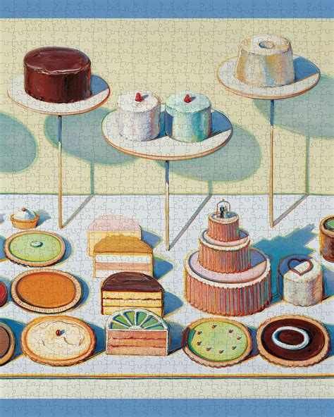 Wayne Thiebaud Cakes And Pies 1000 Piece Jigsaw Puzzle The Modern Shop