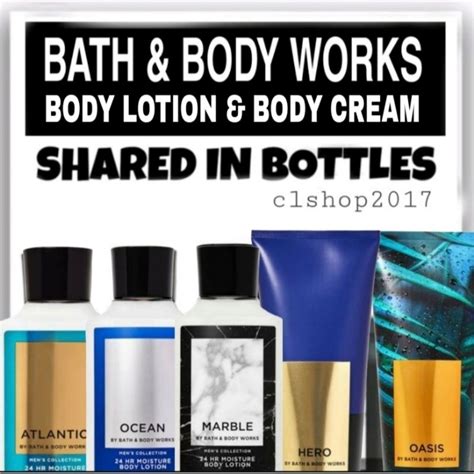 Jual BBW MEN BODY LOTION SHARE IN BOTTLE 3 ML 30 ML MARBLE ATLANTIC