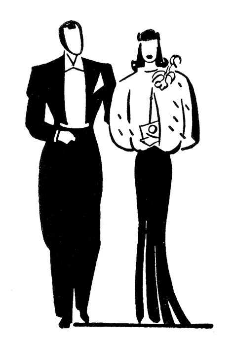 Date Night Clip Art Black And White