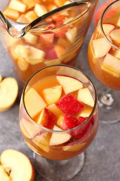 Caramel Apple Sangria Recipe Crunchy Creamy Sweet