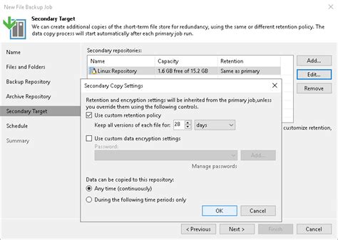 Step Specify Secondary Repository Settings User Guide For Vmware