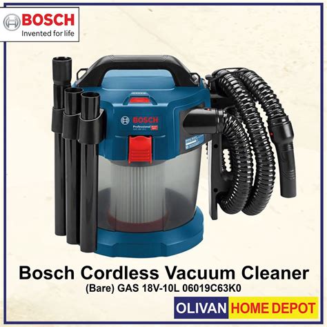 Bosch Cordless Gas V L Bare No Battery Heavy Duty Vacuum Cleaner